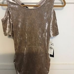 BCX Silver Solid Velvet Top